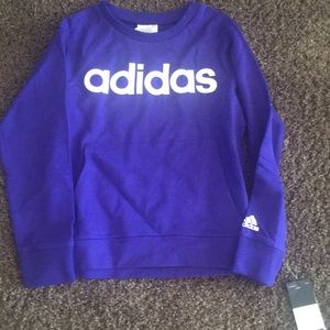 NWT purple Adidas girl small (7/8).